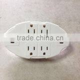 H20013 2 Outlet Electrical USB Wall Socket/ 2-Outlet Multipliers Socket With USB thumbnail-1