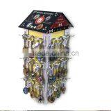 Customized Rotating Counter Metal Keychain Display Rack