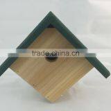 OEM Natural Color Wooden Bird House for Manufacturer Wholesale thumbnail-2
