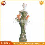 Outdoor Decoration White Marble Lady Sculpture thumbnail-5
