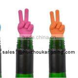 Peace Fingers Silicone Bottle Stoppers thumbnail-1