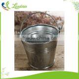 Large Galvanized Antique Metal Table Tall Flower Vase thumbnail-6