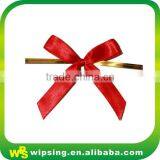 Decorative Yellow Satin Bow With Twist thumbnail-5