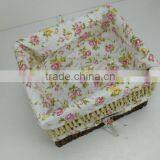 The Storage Basket Corn Straw Weaving Wicker Storage Basket Pastoral Cosmetics Toy Box Storage Basket of Dirty Clothes Basket thumbnail-2