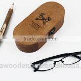 Fashion gift wood eyeglasses case,wooden case for glasses