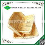 Rectangular Hand Weaving Plastic Rattan Basket for Bread thumbnail-4