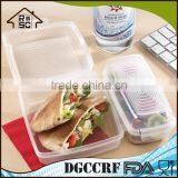 High Production 2 Divided Plastic Sandwich Container Lunch Boxes,bento Sandwich Box Kids, Takeaway Sandwich Boxes Wholesale thumbnail-2