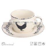 Cock Stamp With Cup Saucer Cheap High Quality Modern Style thumbnail-1