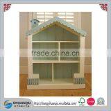 2015 Wholesale Wooden Colorful and House Shape Wood Wall Home Decoration Shelf thumbnail-1