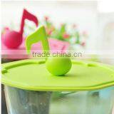 Creative Music Operator Silicone Watertight Cup Mug Lid Cover thumbnail-1