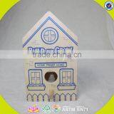 2017 New Fashion Funny Children Wooden Bird House W03B049 thumbnail-1