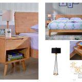 Small Space Saving Apartment Interior Bedroom Furniture Set Ubber Wood Doube/single Bed and Sliding Wardrobe Closet thumbnail-2