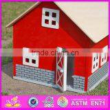 Funny Girl Play Set Wooden Wooden Barn Toy Best Design Kids Wooden Barn Toy W06A105-S thumbnail-4