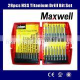 28pcs HSS Titanium Drill &Bit Set thumbnail-1