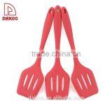 Heat Insulation Silicone Handle Slotted Spatula thumbnail-1