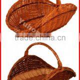 Handmade Traditional Willow Basket With Carrying Handle thumbnail-1
