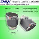 New Style High Quality Akrapovic Universal Carbon Fiber Exhaust Tips thumbnail-1