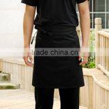 Universal Unisex Women Men Kitchen Cooking Waist Apron Short Apron Waiter Apron With Double Pockets thumbnail-2