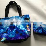 Fashionable foldable 100% polyester shopping bag