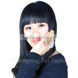 CX-A-64F Rabbit Fur Cute Flower Fashion Ring thumbnail-3