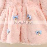 Kids Girls Solid Color High Fashion Faux Fur Coats,fashion Fancy Fur Hood Girls Winter Coats thumbnail-6