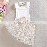 Valentines Day Gift Special Design Girls Cotton Sequins Skirt 2PCS Boutique Dresses thumbnail-4
