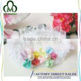 Elegant Kids Girls Party Shiny Faux Pearls Headband Flowers Shape Elastic Headband thumbnail-4