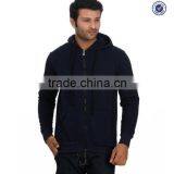High Quality Plain Navy Blue Hoodies thumbnail-1