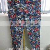 Women Denim Printing Fabric 95% Cotton 5% Spandex Sexy Tight Pants Wholesale to South American thumbnail-1