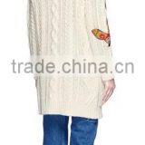 Runwaylover EY1045C Hot Sale 2017 Ladies Fashion Knitted Embroidery Coats thumbnail-2