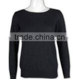 ISO9001/BSCI Manufature Round Neck Blank Ladies Formal Cardigan Sweater thumbnail-2
