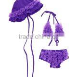 New Style Girl Clothing Set Purple Bikini And Hat Set Girls Suit Girl Wear G-NP-CS905-144