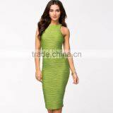 Fashion Sexy Women Summer Dresses Midi Cotton Halter Pencil Bodycon Dress 2016 thumbnail-4