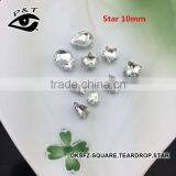 Hot Sales 8x8mm Square Shape Sew on Crystal Rhinestone With Metal Claw thumbnail-1