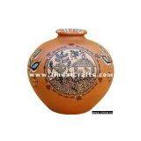 Vase Handmade Hand Painted Artifact From India Heritage thumbnail-1