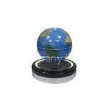 Personalized Dark Blue Magnetic Levitating Globe With Round Base