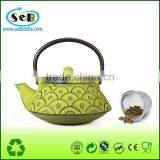 800ml Cast Iron Teapot With Chinese Worthy Flower thumbnail-4
