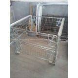 Metal Foldable Wire Mesh Container Collapsible Wire Container thumbnail-2