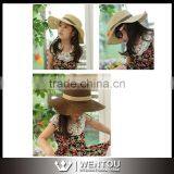 Kids Wide Brim Straw Beach Hat thumbnail-1