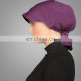 Fashion Purple Combed Cotton Instant Headwear High Quality Muslim Hijab thumbnail-3