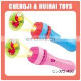 Mini Plastic Electric Projection Torch Flashlight Slide Projector Toy