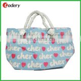 Cotton Canvas Bag With Cotton Rope Handle