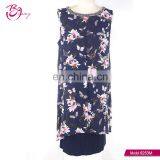 2017 New Woman Clothing European Style Sleeveless Embroidered Neck Blouse For Middle Age Woman