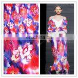 flower digital printed polyester fabric