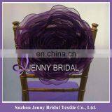 FL029A Artificial Organza Purple Wedding Rose Flower thumbnail-1