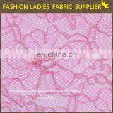 Soild Color Nice Flower High End Ladies Garment Nylon/cotton Lace Fabric thumbnail-2