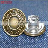 Fashion Stainless Steel Fastener Jeans Buttons