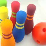 Customize NBR Foam Soft Bowling Set Toy 6 Pins + 1 Ball No-Fade