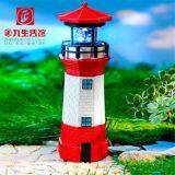 Solar Lighthouse SOLAR POWERED LIGHTHOUSE GARDEN LIGHTHOUSE ORNAMENT WITH ROTATING LED thumbnail-1