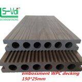 anti crack traditional wpc hollow decking